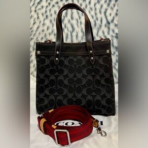 Coach Denim field tote 22